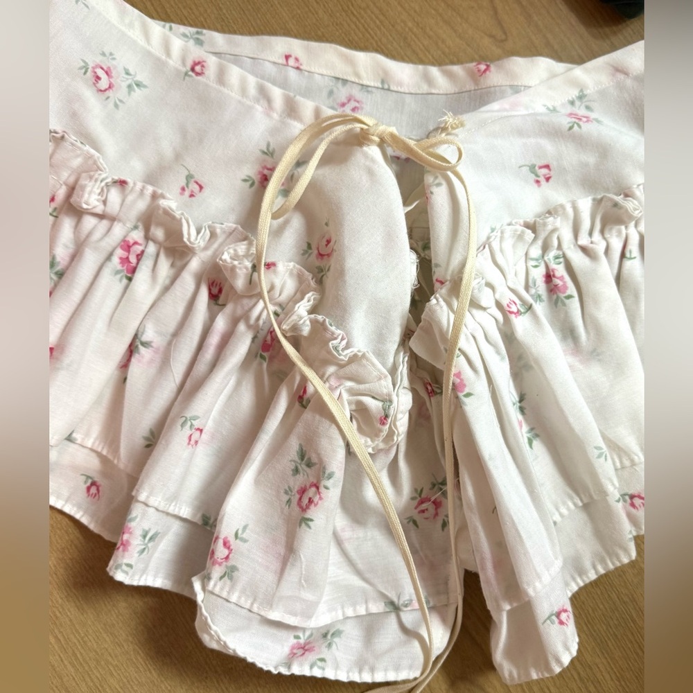 Rose Flowered Fabric Belt That Ties